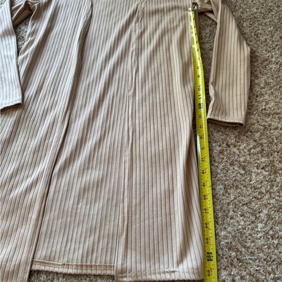 Topshop Womens Duster Light Brown Long Sleeve Open Front  0-2 - Picture 3 of 4